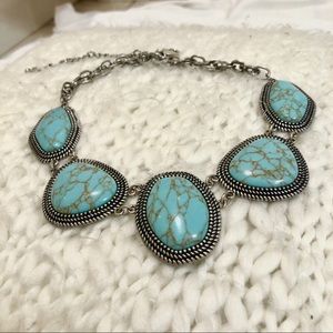 Turquoise Bib Necklace